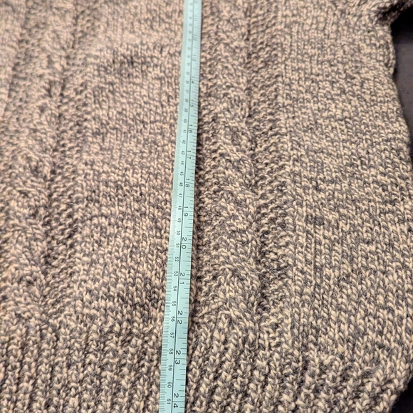 Men's Gray Sweater with Button Detail - Picture 11 of 14